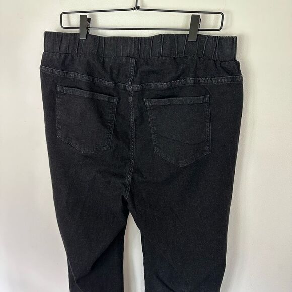 Universal Standard Comfort Denim Don’t Call Them Jeggings Black Jean Long Length - Picture 5 of 8